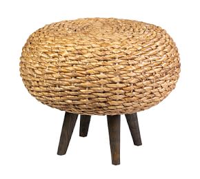 woven abaca round ottoman 2 d
